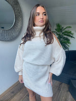 Load image into Gallery viewer, The Merry Jumper Dress - Cream
